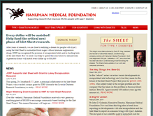 Tablet Screenshot of hanumanmedicalfoundation.org